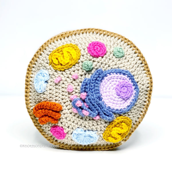 Animal Cell Eukaryotic Mini Pillow - Biology (DIGITAL PATTERN)
