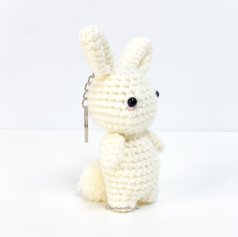 Mini Bunny Rabbit - Keychain (DIGITAL PATTERN)