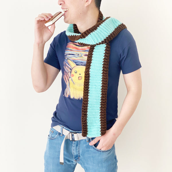 Ice Cream Sandwich Sundae Food Scarf - Misc (DIGITAL PATTERN)