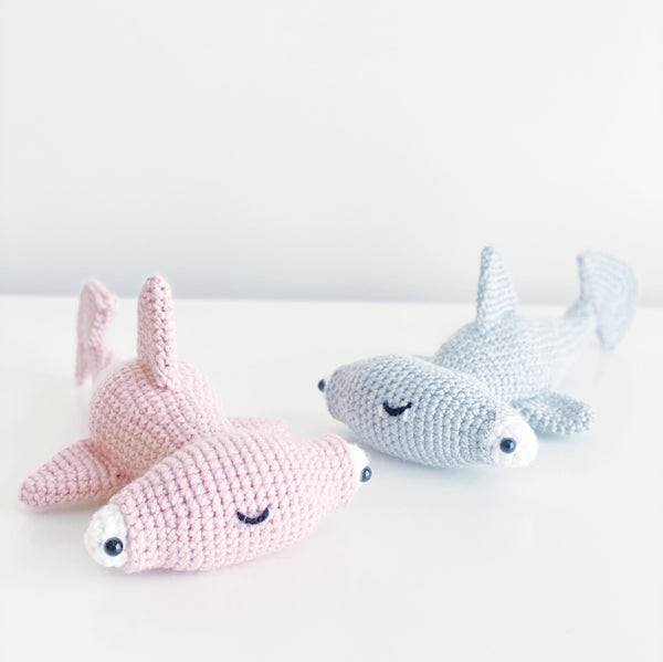 Hammerhead Shark - Pink Animals (DIGITAL PATTERN)