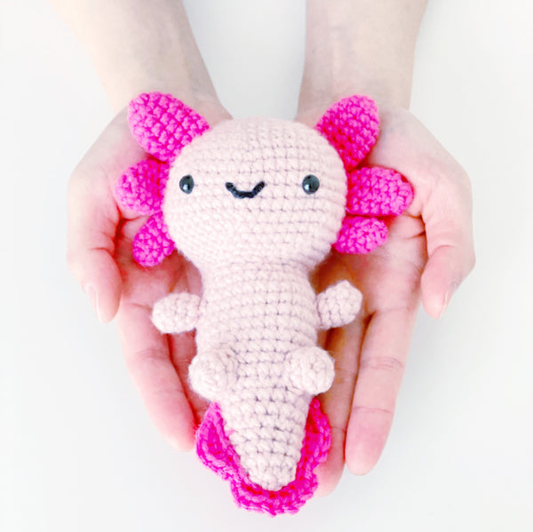 Axolotl Mexican Salamander - Pink Animals (DIGITAL PATTERN)