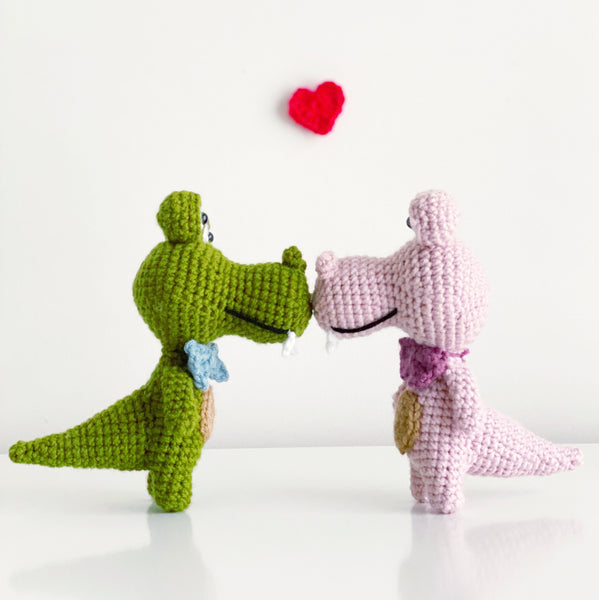 Alligator Crocodile - Pink Animals (DIGITAL PATTERN)