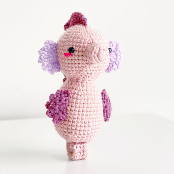 Seahorse - Pink Animals (DIGITAL PATTERN)