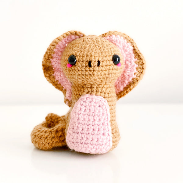 King Cobra Snake - Pink Animals (DIGITAL PATTERN)
