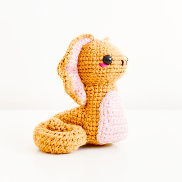 King Cobra Snake - Pink Animals (DIGITAL PATTERN)