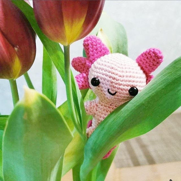 Axolotl Mexican Salamander - Pink Animals (DIGITAL PATTERN)