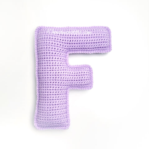 Letter "F" - Letters & Numbers (DIGITAL PATTERN)