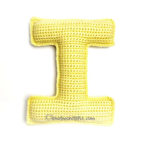 Letter "I" - Letters & Numbers (DIGITAL PATTERN)