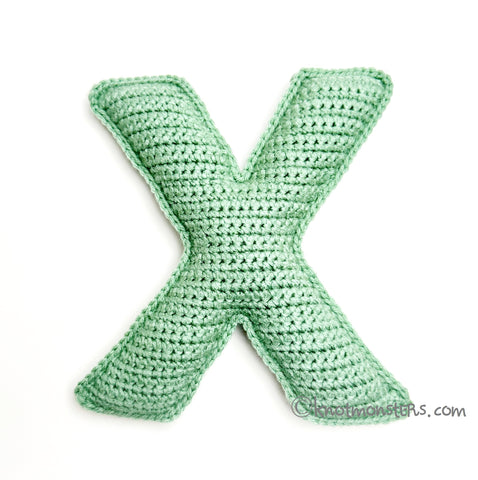 Letter "X" - Letters & Numbers (DIGITAL PATTERN)