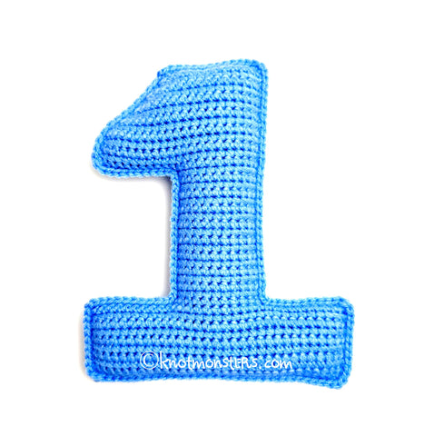 Number One "1" - Letters & Numbers (DIGITAL PATTERN)