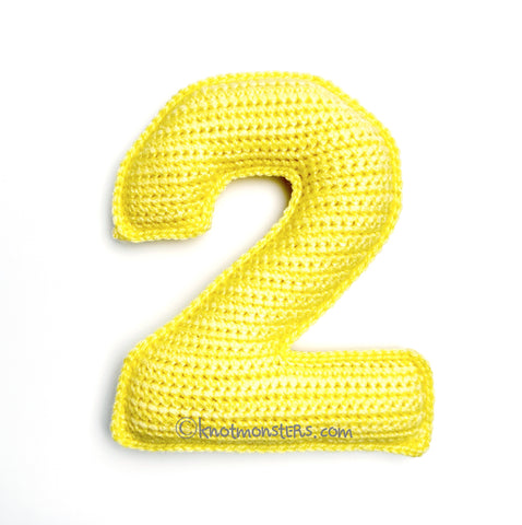 Number Two "2" - Letters & Numbers (DIGITAL PATTERN)