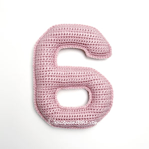 Number Six "6" - Letters & Numbers (DIGITAL PATTERN)