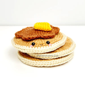 Short Stack of Pancakes Hotcakes - Breakfast Cafe (DIGITAL PATTERN)