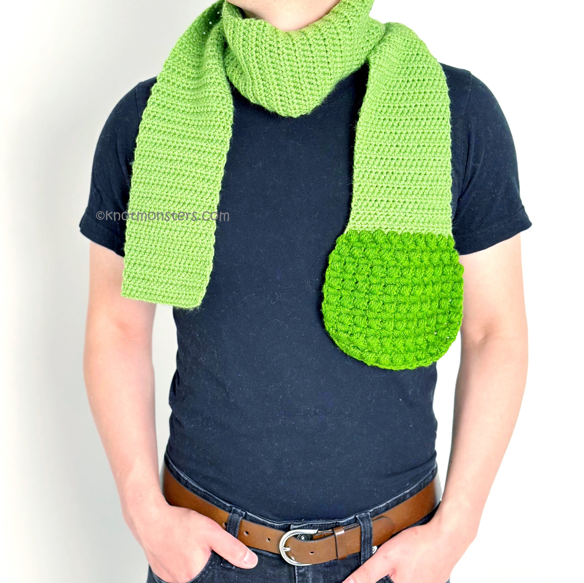 Broccoli Scarf - Fruit & Vegetable Scarf (DIGITAL PATTERN)