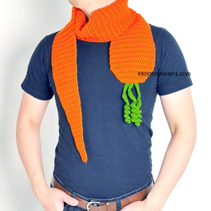 Carrot Scarf - Fruit & Vegetable Scarf (DIGITAL PATTERN)