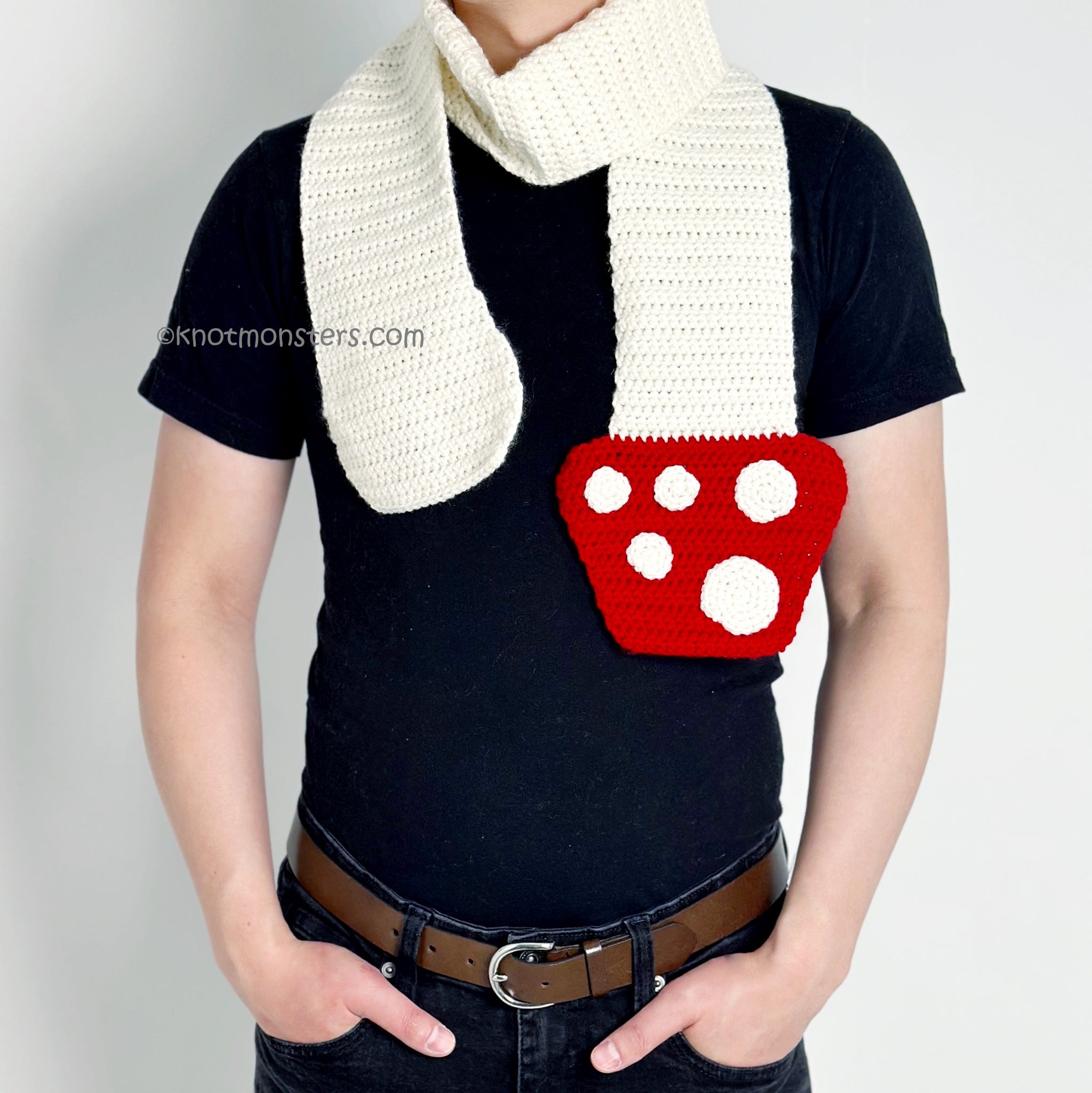 Mushroom Scarf - Fruit & Vegetable Scarf (DIGITAL PATTERN)