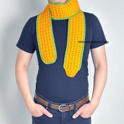 Corn Scarf - Fruit & Vegetable Scarf (DIGITAL PATTERN)