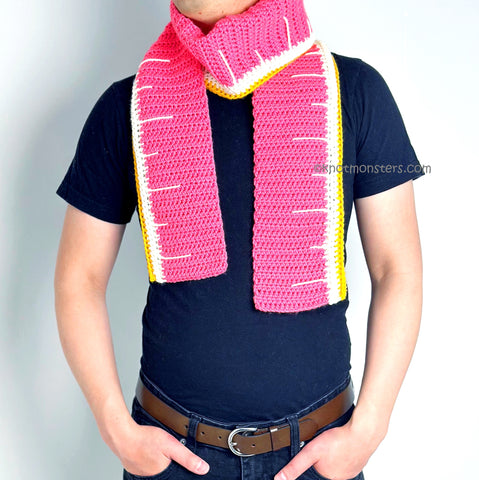 Grapefruit Scarf - Fruit & Vegetable Scarf (DIGITAL PATTERN)