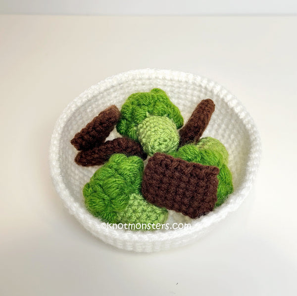 Beef and Broccoli - Chinese Takeout Food (DIGITAL PATTERN)