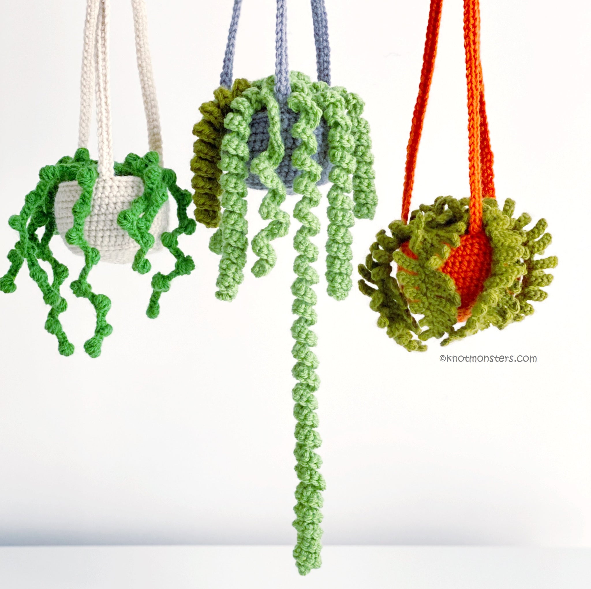 crocheted hanging plant Hanging Potted Plants (DIGITAL PATTERN)