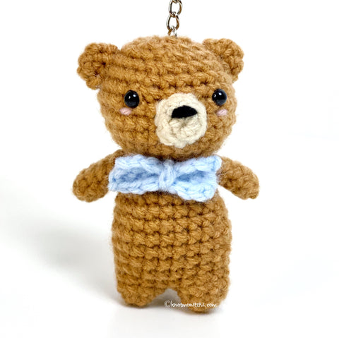 Mini Teddy Bear - Keychain (DIGITAL PATTERN)