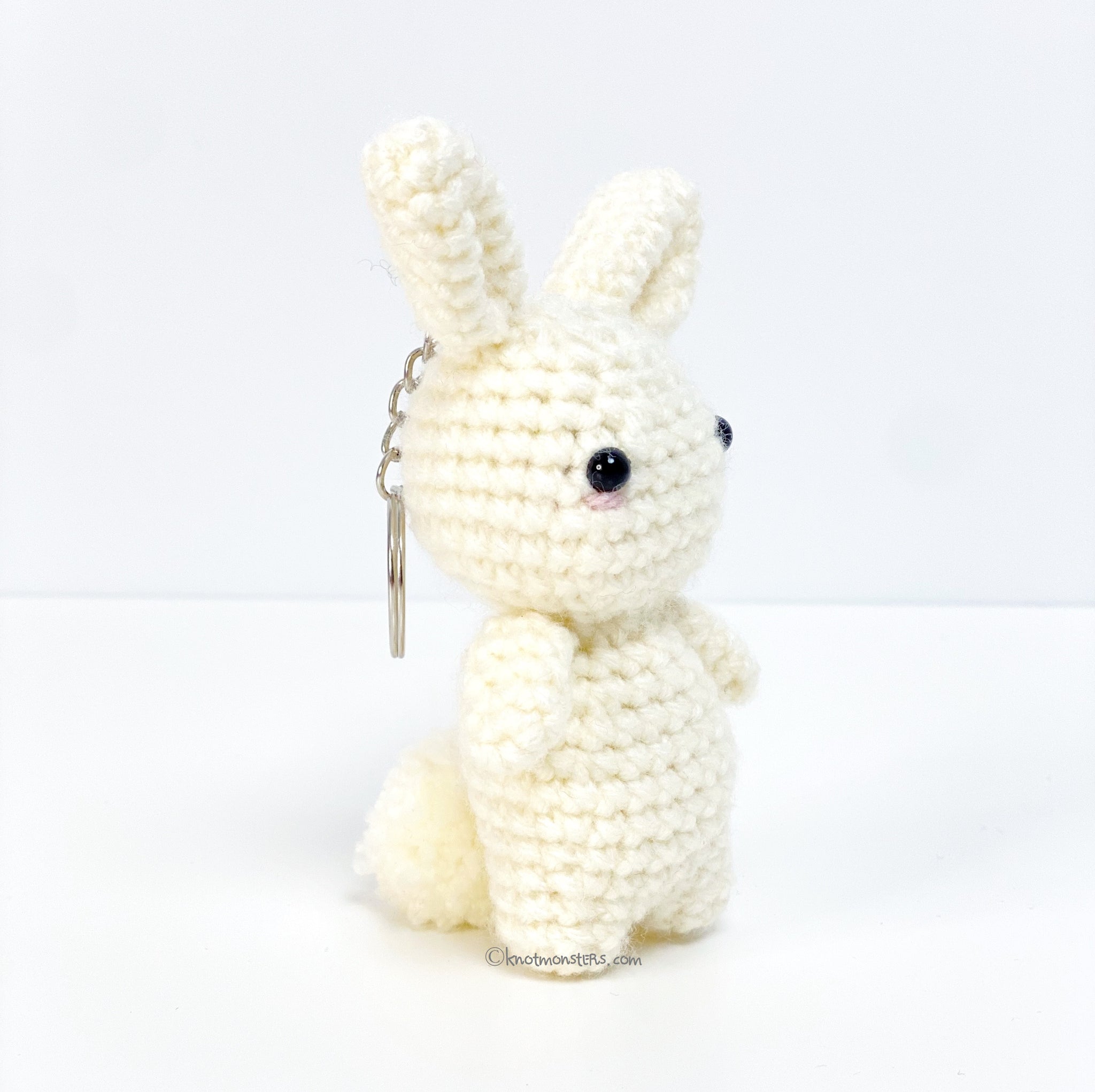 Mini Bunny Rabbit - Keychain (DIGITAL PATTERN)