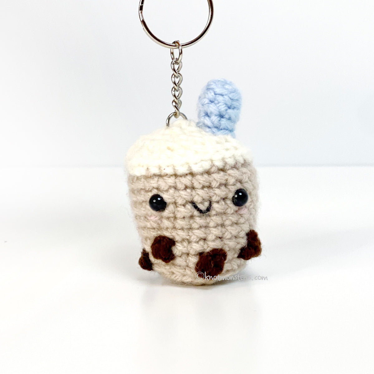 Mini Boba Milk Tea- Keychain (DIGITAL PATTERN) – Knotmonster