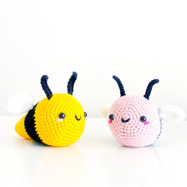 Bumble Bee - Pink Animals (DIGITAL PATTERN)