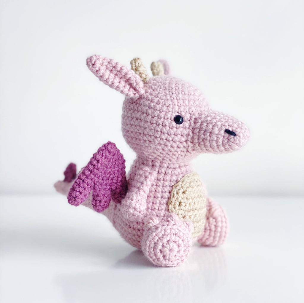 Dragon - Pink Animals (DIGITAL PATTERN) – Knotmonster