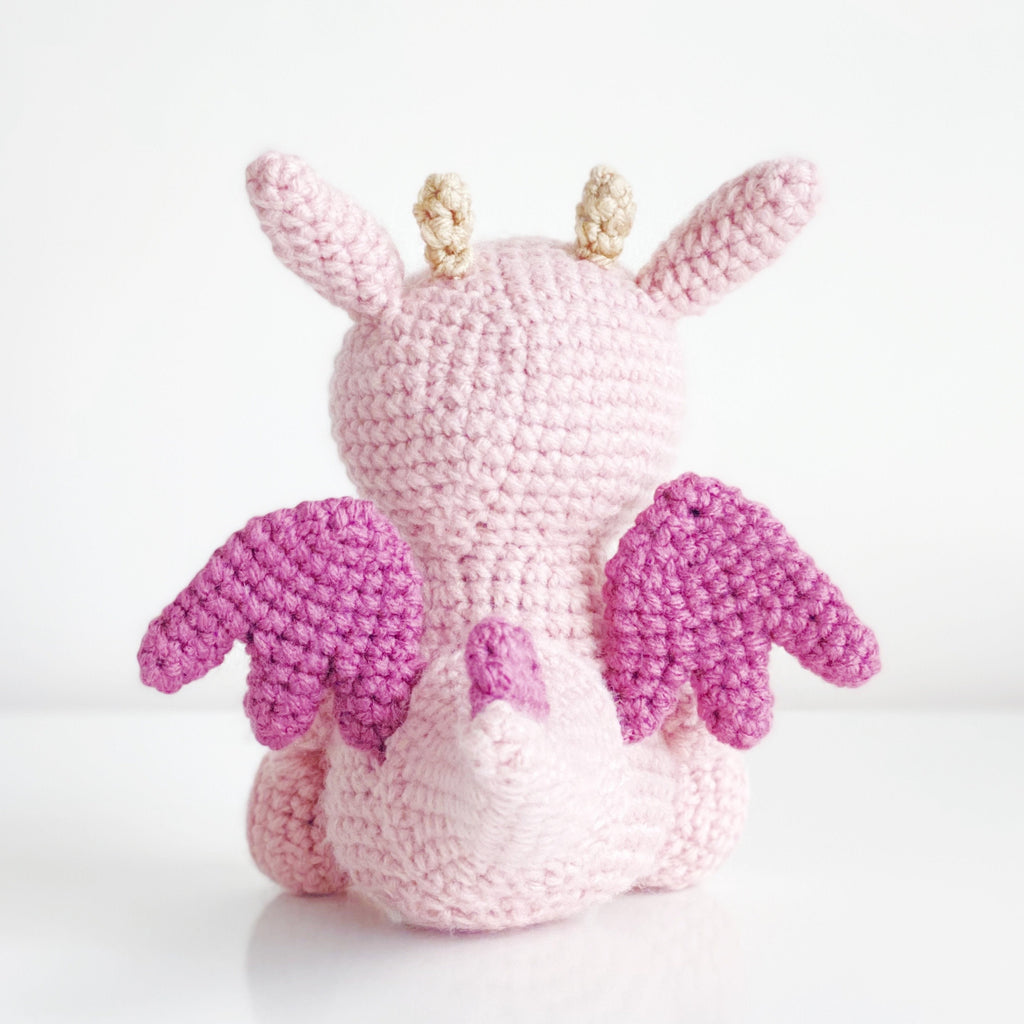 Dragon - Pink Animals (DIGITAL PATTERN) – Knotmonster