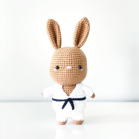Karate Judo Bunny Rabbit - Bunny Olympics (DIGITAL PATTERN)