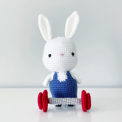 Weight Power Lifting Bunny Rabbit - Bunny Olympics (DIGITAL PATTERN)