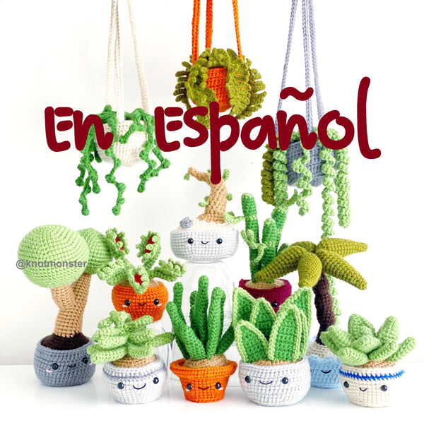 Español 12 patrones de plantas en macetas de ganchillo! (EBOOK PDF)(en español)