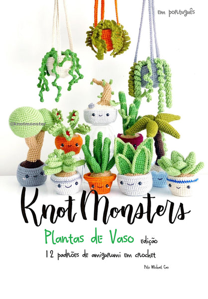 Português 12 Padrões de Plantas em Vasos de Crochê! (DIGITAL/EBOOK)(Em português)