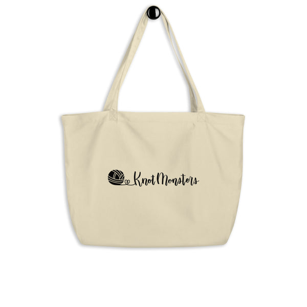 Large organic tote bag - Knotmonsters (ALL SALES FINAL)